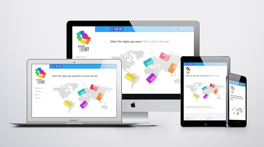 Pnone Card NY responsive design