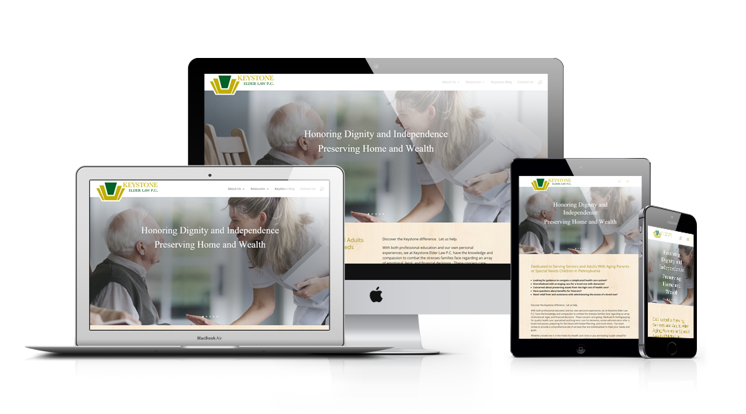 Keystone Elder Law responsive design